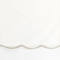 thumbnail image 4 of Lush Decor Coastal Chic Scalloped Edge Baby Crib Skirt Single 28" W x 52" L + 16" Drop Neutral - Scalloped Crib Skirt - Gender Neutral Nursery Decor - White Crib Skirt, 4 of 6