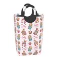 thumbnail image 2 of KLL Hello Easter Laundry Hamper,Large Canvas Fabric Lightweight Storage Basket Toy Organizer Dirty Clothes Collapsible Waterproof, 2 of 6