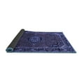 thumbnail image 2 of Ahgly Company Indoor Square Medallion Blue Traditional Area Rugs, 5' Square, 2 of 4