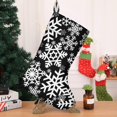 thumbnail image 4 of Christmas Stockings,Black Christmas Snowflake Pattern Stockings Christmas,14.8'' Xmas Stockings,Christmas Party Favors,Christmas Party Decorations,Christmas Stockings Personalized, 4 of 5