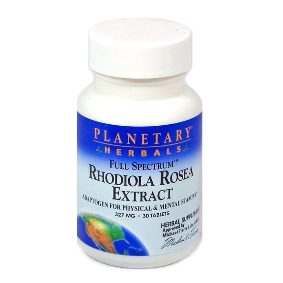 Planetary Herbals Full Spectrum Rhodiola Rosea Extract, 30 Tablets