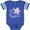 Football Blue and White, variant on Inktastic Wish Upon a Starfish- cute Boys or Girls Baby Bodysuit