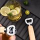 thumbnail image 2 of Paquete de 2 abridores de botellas de cerveza magnéticos para nevera con mango de madera maciza, se quedan fácilmente en la nevera y en la caravana para un almacenamiento cómodo - Gadget de cocin, 2 of 5