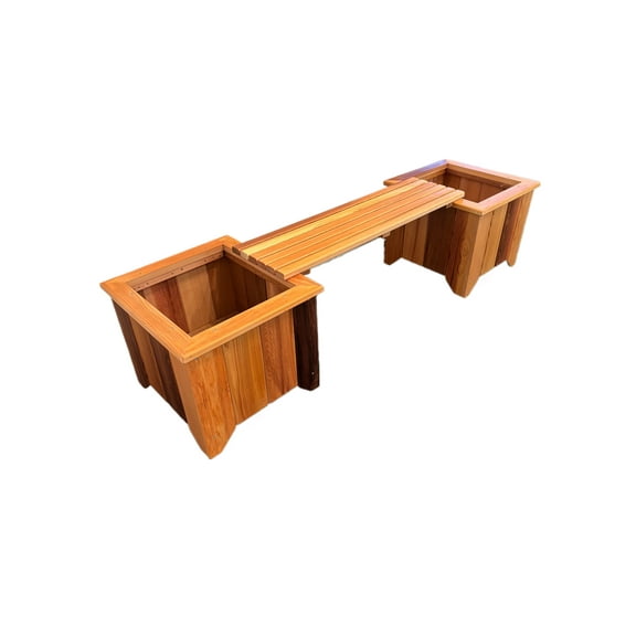 T&L Two Planter/One Bench Set