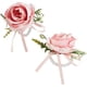 thumbnail image 1 of Ramilletes de muñeca de rosas para boda, 2 piezas de ramilletes de muñeca de perlas, pulsera para boda, novia, dama de honor, flor de mano, 1 of 5