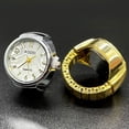 thumbnail image 5 of Real Watch Ring To Tell Time Vintage Watch Clock Ring Round Chunky Ring Silver Adjustable Ring Fashion Watch Jewelry, 5 of 5