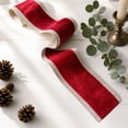 thumbnail image 6 of VAIFTILNO Christmas Velvet Wired Ribbon, 4" Embossed Merry Christmas Border Fabric Ribbon for Tree, Wreath, Gift Wrapping, Home Decor (More Colors), 6 of 7