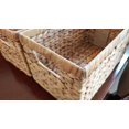 thumbnail image 4 of set of 6 wicker storage baskets for shelves, water hyacinth storage baskets, basket organizer, storage baskets for pantry baskets for shelves (combo 2 sets x 3 sizes SML), 4 of 8