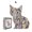 Cat Puzzle - Standard Version L, variant on Mindful Zen-Cat Wood Puzzle for Adults, Complex Irregular "Hundred Kittens" Jigsaw with Hidden Fragments for Deep Relaxation, High-Performance Mental Vitality Gift