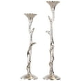 thumbnail image 5 of Northlight Floral Metal  Taper Candle Holders - 16" - Silver Finish - Set of 2, 5 of 7
