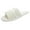 White, variant on LAVRA Women's Terry Slippers Open Toe House Shoes Fuzzy Slip On Slides