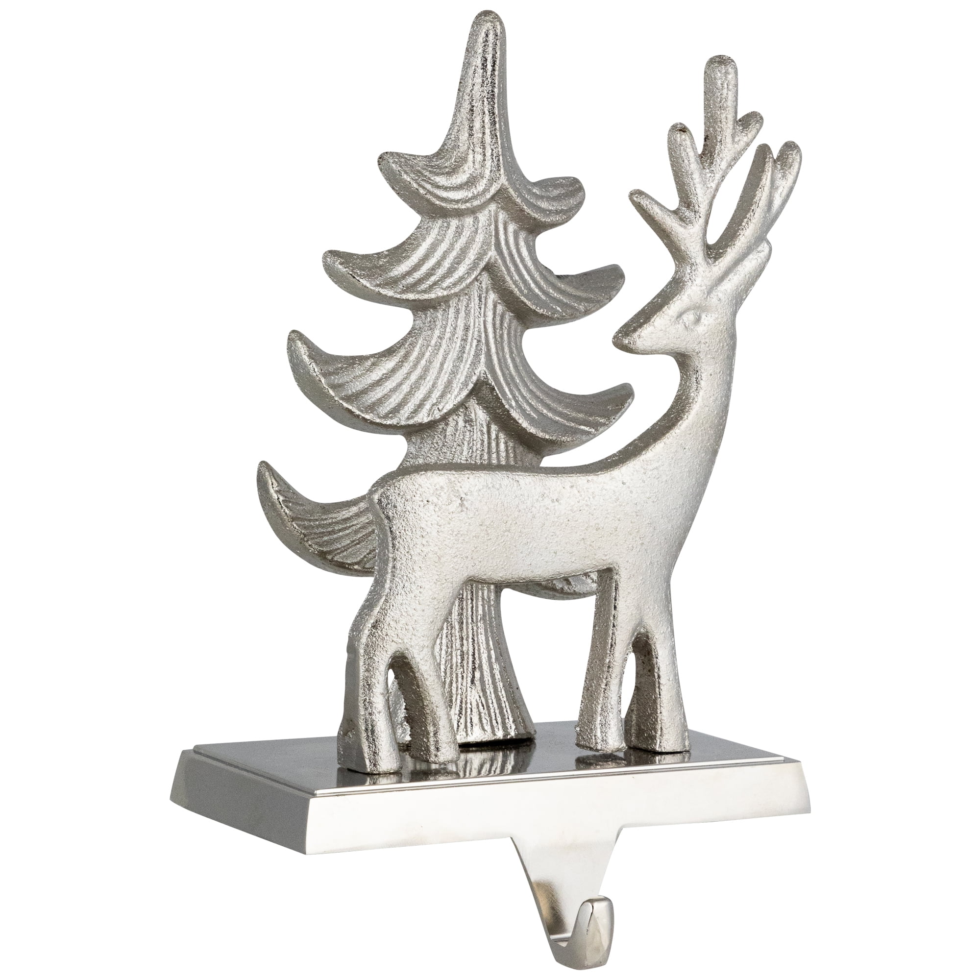 Northlight Reindeer and Pine Tree Christmas Stocking Holder - 7"