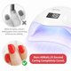 thumbnail image 3 of Luz UV para uñas, lámpara de uñas con luz UV con configuración de temporizador, lámpara de luz UV fácil de usar para uñas, luz LED inteligente para uñas UV, 3 of 5