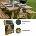 thumbnail image 5 of Gnomes Black Table Runner - 60 Inch Long, Kitchen Dining Table Runner Dresser Scarves, Yellow Sunflower Floral Bee Summer Spring Farmhouse Decor for Coffee Tables Wedding Party Banquet, 5 of 8
