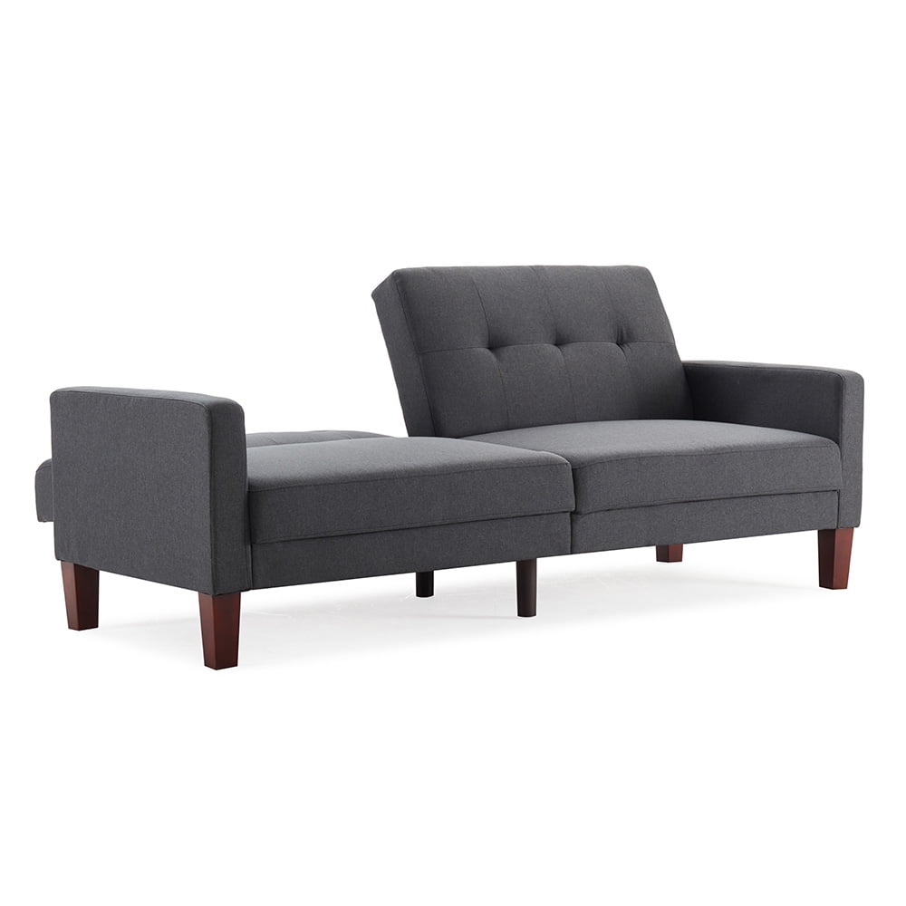 Kepooman Modern Solid Loveseat Sofa, Upholstery Fabric Sofa, Convertible Sofa Bed with Reversible Chaise for Small Spaces, White Kepooman Modern Solid Loveseat Sofa, Upholstery Fabric Sofa, Convertible Sofa Bed with Reversible Chaise for Small Spaces, White