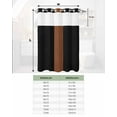 thumbnail image 6 of No Hook Shower Curtain with Snap in Liner, Boho Black and Brown Striped Tribal Farmhouse Style Hotel Shower Curtains for Bathroom, Washable Shower Curtain Liner Set with Mesh Top Window, 48"x72", 6 of 6