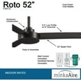 thumbnail image 2 of Minka Aire F524-CL, Roto - 52" Ceiling Fan, 2 of 3