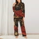 thumbnail image 2 of Balery Western French Bulldog Cowboy Conjunto de Pijama con Estampado para Mujer, Conjunto de Dos Piezas con Manga Larga, Ropa de Dormir Suave con Bolsillos, Pijamas Cómodos-XX-Large, 2 of 7
