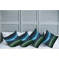 thumbnail image 2 of Ambesonne Sports Throw Pillow Cover 4 Pack, Baseball Stadium Night, 16", Green Blue, 2 of 5
