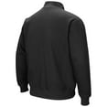 thumbnail image 3 of Men's Colosseum Black Harvard Crimson Tortugas Team Logo Quarter-Zip Jacket, 3 of 3