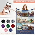 thumbnail image 3 of Personalised Blanket with Photo Text - Personalised Gifts for Women Men, Personalised Photo Blanket, Custom Blanket, Gifts for Family Kids Pet Friends, Gifts for Birthday Fathers/Mothers Day, 3 of 5