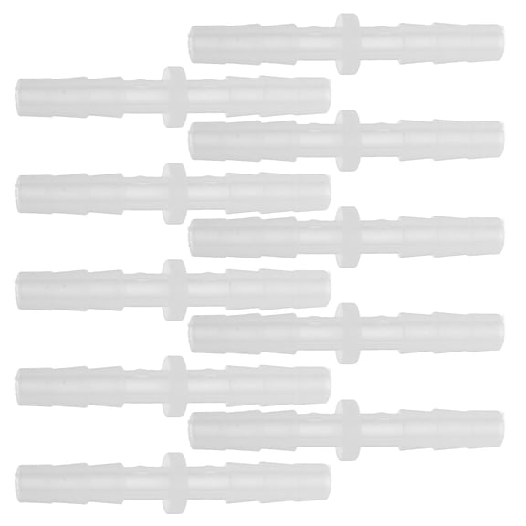 COMPUKAS 10pcs Barbed Coupling Fitting Connector Water Pipe Quick Connector for Garden Hose Repair