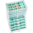 thumbnail image 1 of Joyero ProCase, organizador de pendientes, 10 cajones, color aguamarina, 1 of 7