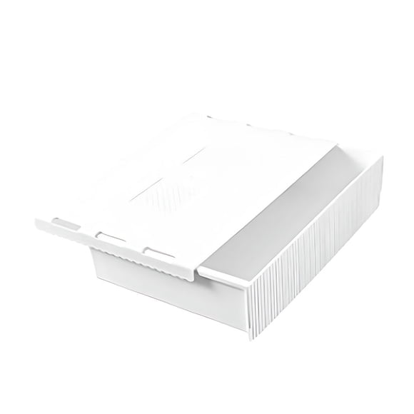 Seitruly Caja de almacenamiento de plástico debajo de la Adhesivo y cajón de escritorio duradero grueso y resistente Carpetas de archivos extra grande