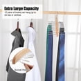 thumbnail image 4 of Topekada 2 Pack Tie Hanger Tank Top Hanger,Wooden 48 Hooks Hanger Set,Tie Rack,Belt Organizer for Closet,with Upgraded 360 Degree Rotating,Multiuse Hanger for Bras,Tank Tops,Camisoles(Nature), 4 of 7