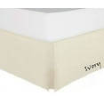 thumbnail image 2 of Pleated Bed Skirt, Ruffled Pleated Size Bed Skirt - 100% Microfiber Fabric, Pleated Bed Skirt Full XL Size College Pleated Bed Skirt 14" Drop - Ivory Solid., 2 of 4