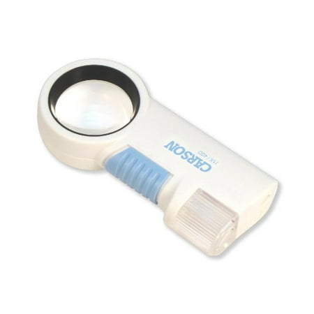 Carson CP-40 High Power 11x Aspheric Lens, LED Lighted Magnifier and Flashlight
