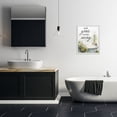 thumbnail image 2 of Wash Worries Away Sunlit Bath White Framed Giclee Art, design by Lettered and Lined, 2 of 9