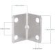 thumbnail image 1 of Soporte de esquina de acero inoxidable, soporte resistente de 90 grados, soporte de ángulo recto, soporte de fijación pequeño para madera, soporte de ángulo recto, 1 of 4