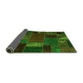thumbnail image 2 of Ahgly Company Indoor Square Oriental Green Modern Area Rugs, 7' Square, 2 of 4