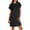 Black, variant on Women's Summer Short T Shirt Dress Casual Short Sleeve Crew Neck Casual Loose Basic Mini Dresses