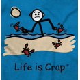 thumbnail image 2 of Life is Crap Beach Day Gone Wrong Men's Graphic T Shirt Tees Brisco Brands S, 2 of 6