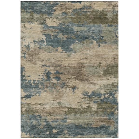 Dalyn Rugs Machine Washable Indoor/Outdoor Chantille ACN2075 Teal 2'6" x 3'10" Rug