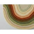 thumbnail image 4 of Oval Abstract Wave Area Rug – Multicolor Hand-Tufted Wool Carpet in Earth Tones for Modern Living Room or Bedroom – Universal Carpets, 4 of 5