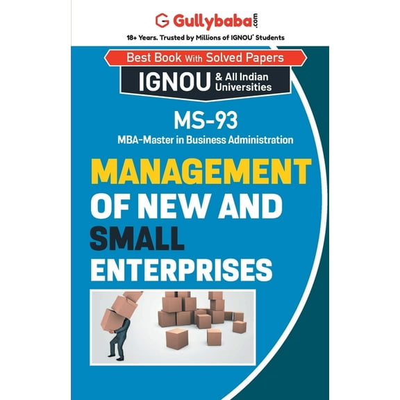 MS-93 Management of New and Small Enterprises, (Paperback)