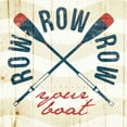 thumbnail image 2 of Grey, Jace 12x12 White Modern Wood Framed Museum Art Print Titled - Row Your Boat, 2 of 4