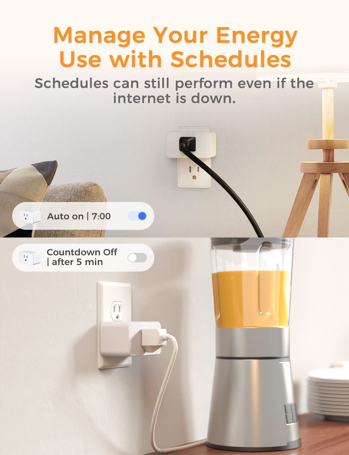 Smart Plug Compatible with Alexa and Google Assistant, WiFi Smart Outlet  ETL Certified, Timer Schedule, App Remote Control, No Hub Required, 2.4 GHz  Wi-Fi Only, 1 Pack – Lightinginside