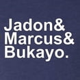 thumbnail image 3 of Wild Bobby, Jadon & Marcus & Bukayo, Sports, Men Premium Tri Blend Women, Vintage Navy, Medium, 3 of 5