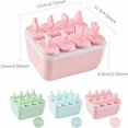 thumbnail image 2 of Molde para helado, moldes reutilizables para paletas de helado, molde para paletas de helado sin BPA, moldes de silicona para paletas de helado, para niños y adultos (rosa), 2 of 5