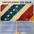 thumbnail image 3 of 1 Pcs 2D Flat License Plate Covers & Frames, American Flag For Decorative Front, Waterproof For Decoration Aluminum License Plate Covers & Frames Cover For Men Women, 12" X 6", 3 of 7