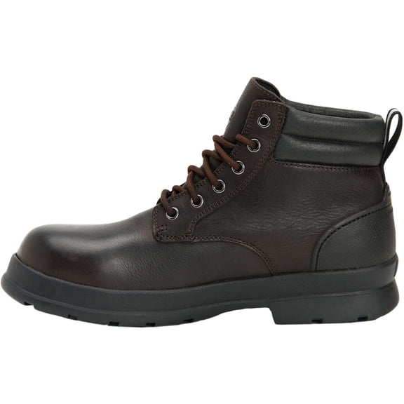 Muck Men's Chore Farm Leather Lace CT- WIDE, Black Coffee
