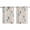 Blue Khaki, variant on Teal Beige Tropical Leaves Kitchen Curtains 63 Inch Length, Farmhouse Burlap Aesthetics Grommet Top Bedroom Living Room Curtains, Light Filtering Cafe Curtain Drapes 2 Panels Set 104''x63''