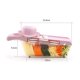 thumbnail image 5 of Cocina Multi-funcional Chopper Uso en el hogar Vegetal Cortador de cortar Juego Manual Vegetable Grater Fruit Chopper Dicer (Rosa), 5 of 5
