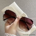 thumbnail image 1 of Rhinestone Decor Rimless Fashion Sunglasses For Women Men Casual Gradient Glasses For Summer Beach Party, UV400, 1 of 4