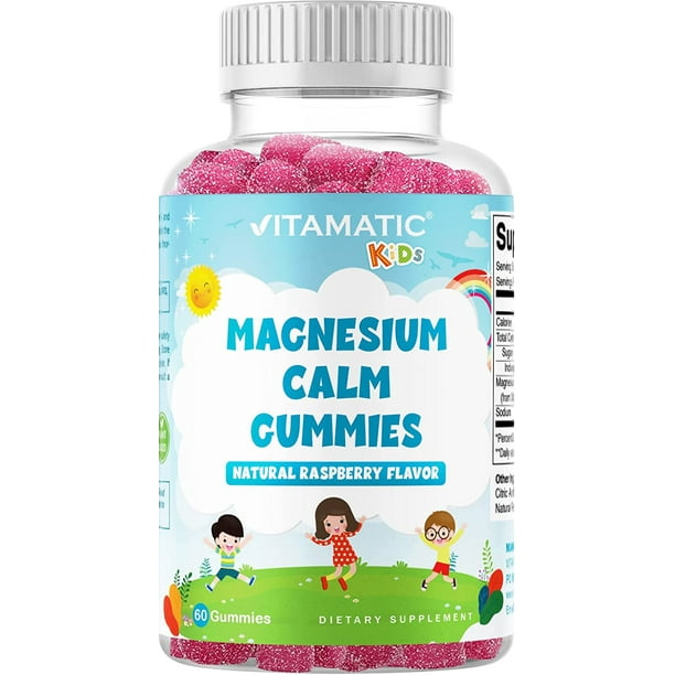 Vitamatic Kids Magnesium Calm Gummies 60 Vegan Gummies Great