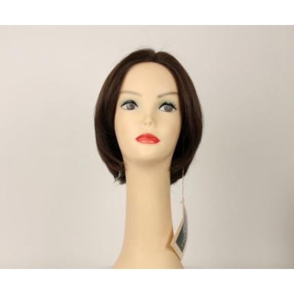 European Human Hair Freeda Wig Dorothy Dark Brown Skin Top Size M